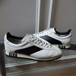 Christian Dior Diorun Sneakers White/Black Leather 39 men's size